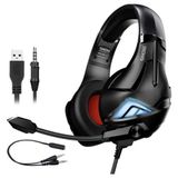 Xmowi R2 Gaming Mikrofonlu Rgb Oyuncu Kulaklılığı Gurultu Engelleyici Kulaklik-( - TOPRAK9715-6 - Siyah - Kırmızı