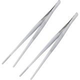 Xnews 2 Adet 30 cm Servis Maşası, Izgara Cımbızı, Barbekü Sivri Pensesi, Paslanmaz Çelik, Pişirme Cımbızı, Cımbız, Maşa, Ekmek Maşası, Izgara Maşası, Izgara Maşası, Pişirme Servis Için-