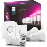 Xnews Hue Wca 9-75W Renkli Akıllı LED Ampul Başlangıç S, 3'lü, Akıllı Butonlu, E27, Bluetooth Özellikli