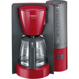 Xnews TKA6A044 Line Filtre Kahve Makinesi, Aroma+, Aroma Korumalı Cam Sürahi, Otomatik Kapanma Seçilebilir, Çıkarılabilir Su Tankı, 1200 W, Kırmızı