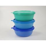Xnews Tupperware Hit-Parade Buzdolabı Saklama Kabı, 600 Ml, Koyu Mavi+Açık Mavi+Yeşil, Panorama