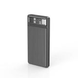 XO 10000mAh 22.5W Çift Yönlü Hızlı Şarj Destekli 20W Type-C PD ve USB-A LED Göstergeli Powerbank Siyah (Siyah)