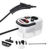 XO 1500W Yüksek Basınçlı Akıllı Buharlı Temizleyici – 110°C Derin Buhar, 6 Kademeli Ayar, 4.5 Bar Basınç, 1200 ml Su Tankı, Ev ve Araç Kullanımına Uygun Profesyonel Temizlik Makinesi, CF47, Beyaz