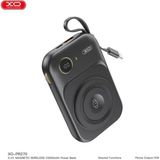 Xo 22.5W Magsafe Uyumlu Kablosuz Şarj Özellikli Dahili Type-C Kablolu 10.000MAH Powerbank (PR270) - Siyah