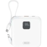 Xo 22.5W Pd Fast Type-C Usb-C Iphone Uyumlu Kablolu 10000 Mah Taşınabilir Şarj Aleti Powerbank PR235 - Beyaz