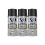 XO Clear Protect Deodorant 150ML Erkek, Vitamin C, 48 Saat Koruma, 3'lü Set