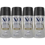 XO Clear Protect Deodorant 150ML Erkek, Vitamin C, 48 Saat Koruma, 4'lü Set