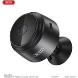 Xo CR12 Mini Kablosuz Wifi Kamera Net Görüntüleme ile Kompakt Gözetimli Mekan Kamerası - Gece Görüşü - Siyah