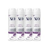XO Deodorant 150ML Kadın Soft & Effective, Niacinamide, 4'lü Set