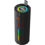 Xo F71 1800 Mah Taşınılabilir Kablosuz Rgb Renkli Işıklı Hoparlör | Bluetooth Ses Bombası - Siyah