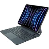 Xo iPad Air ve Pro 11 Uyumlu Manyetik Askı Tasarımlı Touchpad’li Türkçe Q Kablosuz Klavye (KB13) - Şeffaf