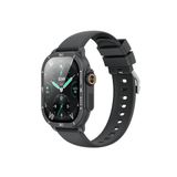 XO J12 Akıllı Spor Saati, 2.06 inç AMOLED Ekran, IP68 Su Dayanıklı, Nabız Ölçer, Telefonla Konuşma, Adım Sayar, Kalori Takip, Müzik Kontrol, 300 mAh Siyah
