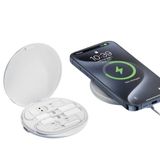 XO Kablosuz Şarj Cihazı ve Dönüştürücü Kit, 15W Kablosuz Çıkış, USB-C PD ve QC3.0 Destekli, USB to Type-C, Lightning to Type-C, Micro to Type-C, Sim Kart Yuvaları, CX031 (Beyaz)