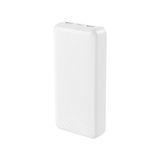 XO-PB313 20000 mAh Taşınabilir Powerbank | Çift USB-A Çıkışlı ve Type-C Girişli İnce Harici Batarya, Kompakt Şarj Cihazı - Beyaz
