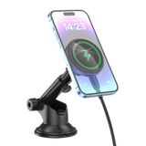 XO Simple is Beauty CX017 Manyetik Kablosuz Hızlı Şarjlı Araç Telefon Tutucu, Magsafe İle Uyumlu, 15W Hızlı Şarj, 360° Döner Başlık, Vantuzlu, Harici Mıknatıs, Ayarlanabilir Açı, Siyah