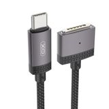 XO Simple is Beauty MagSafe ile Uyumlu Kablo, Type-C to Mag 3 Şarj Kablosu – 100W Max Güç, 20V/5A Hızlı Şarj Destekli, 2m Örgü Kablo, Yüksek Güçlü Mıknatıs, Akıllı Çipli, NB287, Siyah