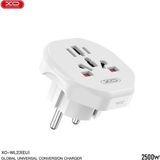 Xo WL23 (Eu) 2500W Universal Priz Dönüştürücü – Eu Priz / Us-Uk-Au Fiş Uyumlu - Beyaz