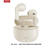 Xo X33 Mini Jade Crystals Bluetooth 5.3 Kulaklık - Tf Kart Destekli Kablosuz Kulak Içi Kulaklık - Krem