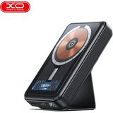 Xo XO-PR202 15W Hızlı Şarj Dijital Göstergeli Wirelles Magsafe Manyetik Iphone Apple Kablosuz Şarj Standı - Siyah