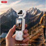 Xo ZF05 11 Saat Çekim Süreli 2.5k/4k Taşınabilir Vlog Aksiyon Kamerası - Hd, 1.9 Inç Ekran - Beyaz