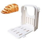 xocome Ekmek Dilimleyici, Çok Fonksiyonlu Sandviç/Tost Yapıcı, Katlanır ve Ayarlanabilir Manuel Elle Tutulan Ev Yapımı Dilimleyici 4 Dilim Kalınlığında Hızlı ve Güvenli