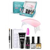 xolo 16 Parça Polijel Oje Yapma Seti Neon Mor Evde Poligel Nail Art Seti