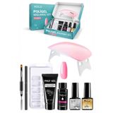 xolo 16 Parça Polijel Oje Yapma Seti Nude Pembe Evde Poligel Nail Art Seti