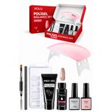 xolo 16 Parça Polijel Oje Yapma Seti Nude Toprak Evde Poligel Nail Art Seti