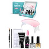 xolo 16 Parça Polijel Oje Yapma Seti Pembe Evde Poligel Nail Art Seti