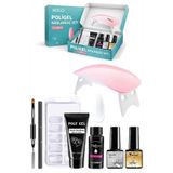 xolo 16 Parça Polijel Oje Yapma Seti Şeffaf Clear Evde Poligel Nail Art Seti