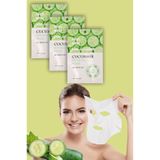 Xolo 3 Adet Salatalık Özlü Nemlendirici Yüz Bakım Maskesi Cucumber Face Mask XLM359