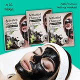 Xolo 3 Adet Siyah Nokta Maske Serisi 20 Gram Aktif Kömür Kürü Sürülebilir Yüz Maskesi XLM1332