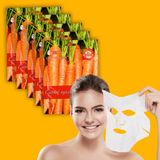 Xolo 5 Adet Havuçlu Gençleştirici Maske +30 Daucus Carota Sativa Özü Doğal Yüz Maskesi XLM98