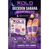 xolo Ayak Detoks Bandı 10 Adet Mor Lavanta Gece Kullanımlı Detox Foot Pads Ayak Bakım Pedi