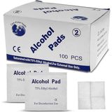 Xolo Ithal 100 Adet Alkollü %75 Ethyl Alcohol Günlük Genel Mendil Alkol Pedleri Çok Amaçlı Steril