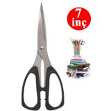 Xolo Ofis Kırtasiye Makası Büyük Boy 7 Inç Kağıt Makas Çok Amaçlı Makas 19CM XS72