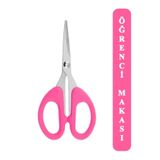 xolo Pembe Ofis Kırtasiye Makası Çok Amaçlı Makas 13 Cm Mini Makas Kağıt El İşi Makası XS004