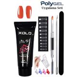 xolo Poligel Kalıcı Oje Uygulama Seti 7 Parça Trend Renkler Oje Polijel Akrilik Protez Tırnak Seti