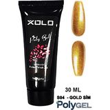Xolo Simli Seri Glitter 30ml Polygel Protez Tırnak Oje Kalıcı Akrilik Jel Polijel Poly Gel - GoldSimS04