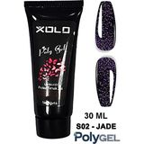 Xolo Simli Seri Glitter 30ml Polygel Protez Tırnak Oje Kalıcı Akrilik Jel Polijel Poly Gel - JadeS02
