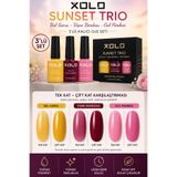 xolo Sunset Trio 3’lü Kalıcı Oje Seti Bal Sarısı Vişne Bordosu Gül Pembesi UV/LED 3x10 ml 514017008