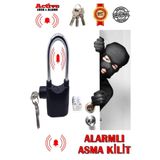 xolo Tüm Bisikletlere Uyumlu Alarmlı Bisiklet Asma Kilit Siyah 110 Desibel XLK402