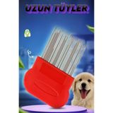 xolo Uzun Tüylü Köpekler için Bit Tarağı Uzun Çelik Bit Tarağı