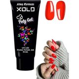 Xolo Yeni Polygel Protez Tırnak Jeli Kalıcı Oje Akrilik Akril Jel Fenomen Renkler Serisi Jel Polijel 15 ml - ATEŞ KIRMIZI