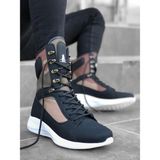Xon1 600 Bağcıklı Siyah Kamuflaj Boksör Unisex Spor Postal Bot