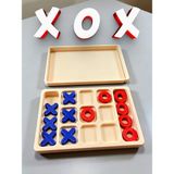 Xox Oyunu | Kapaklı Taşınabilir Masa Oyunu | Dekoratif & Eğitici - Kahverengi - Yok