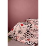 Xoxo 210 Tc (83 Tel) Dijital Pamuk Saten Tek Kişilik Nevresim Takımı - Renkli - 160 x 220 cm
