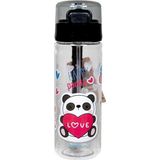 Xoxo Pipetli Siyah Plastik Matara 500 ml K7592