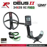 XP Dedektör Deus 2 Dedektör - 34X28CM Fmf Başlık, Ana Kontrol Ünitesi, FX03 Kulaklık - 34 x 28 cm