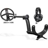 XP Dedektör Deus Dedektör - 22,5cm X35 Başlık, WS5 Kulaklık - WS5 Kablosuz Kulaklık - 22cm